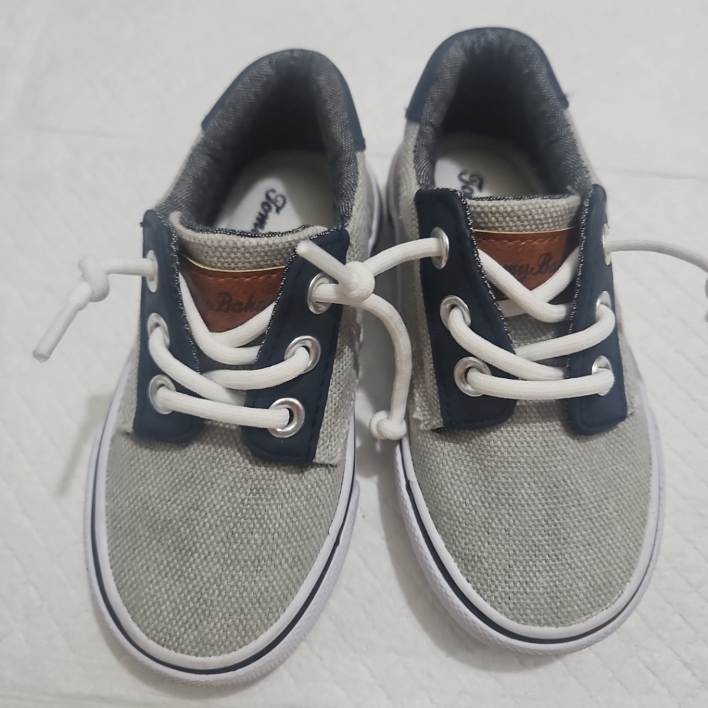 Tommy Bahama Stylish Gray and Navy Kids Shoes